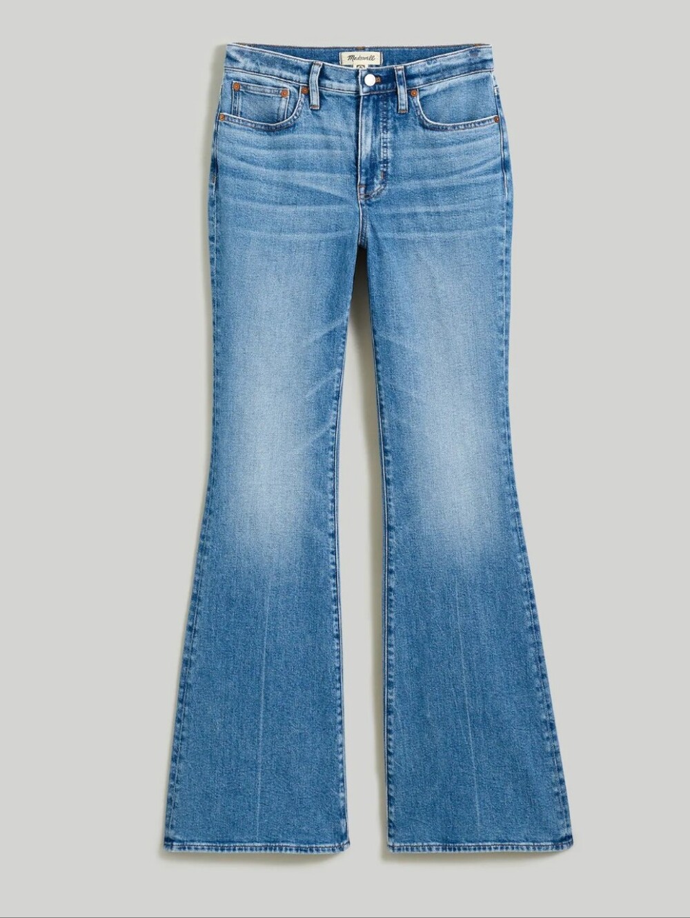 Madewell The Flea Market Flared Jean Light Blue High-Rise Size 31 Mid-rise Hippy